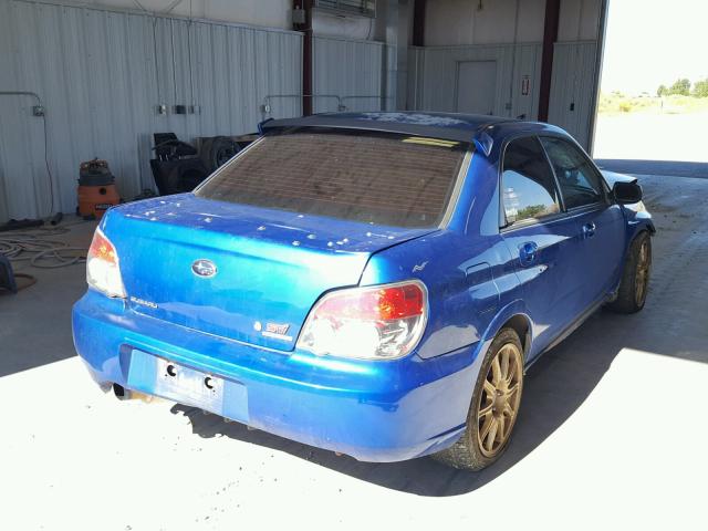 JF1GD76677L504311 - 2007 SUBARU IMPREZA WR BLUE photo 4