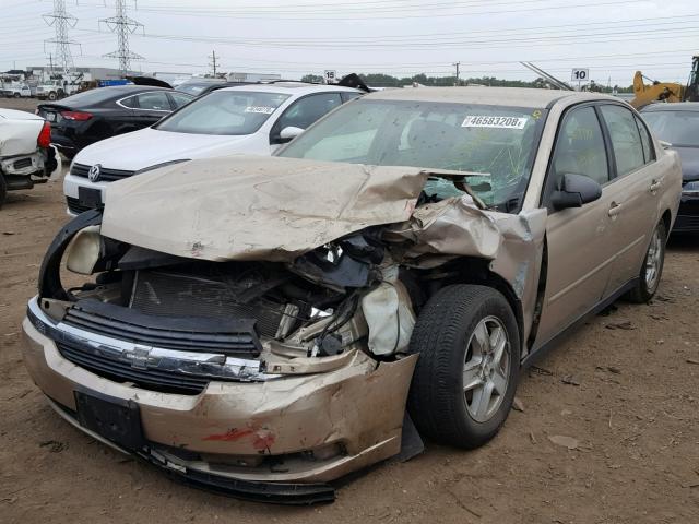 1G1ZT52835F276345 - 2005 CHEVROLET MALIBU LS TAN photo 2