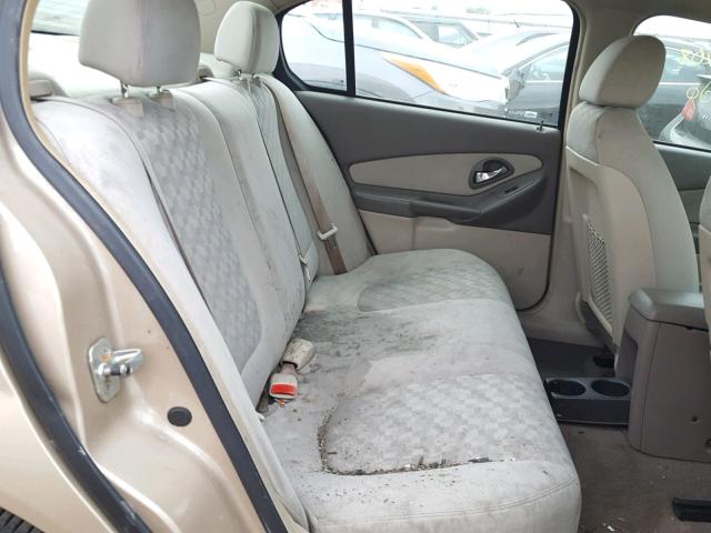 1G1ZT52835F276345 - 2005 CHEVROLET MALIBU LS TAN photo 6