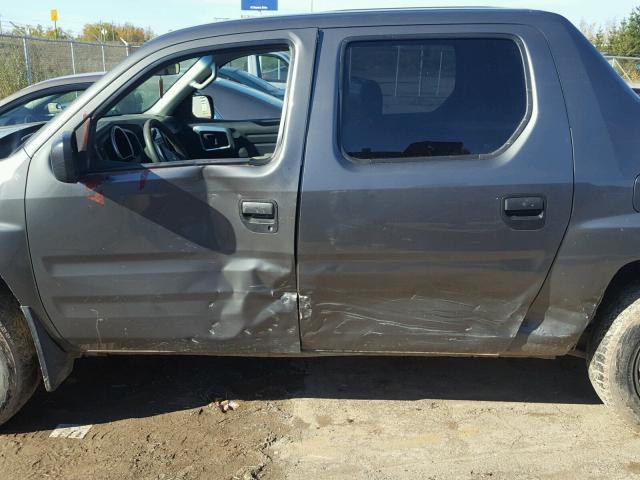 2HJYK16418H002128 - 2008 HONDA RIDGELINE GRAY photo 9