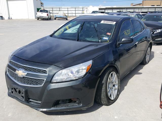 1G11D5SR7DF319635 - 2013 CHEVROLET MALIBU 1LT BLACK photo 2