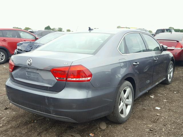 1VWBP7A35CC039866 - 2012 VOLKSWAGEN PASSAT SE GRAY photo 4