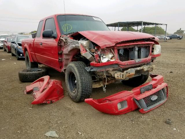 1FTYR14U35PA28434 - 2005 FORD RANGER SUP RED photo 1