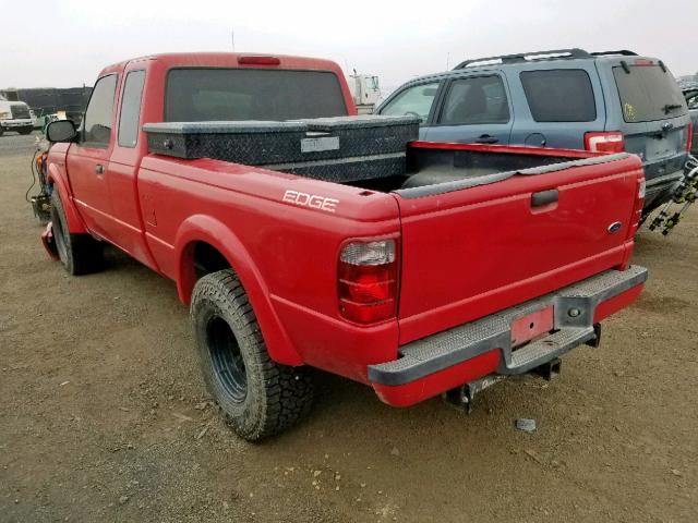 1FTYR14U35PA28434 - 2005 FORD RANGER SUP RED photo 3