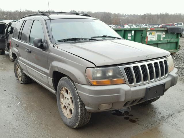 1J4GW48S8YC132857 - 2000 JEEP GRAND CHER GRAY photo 1