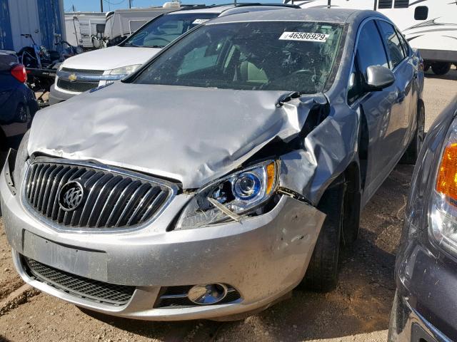 1G4PR5SK6E4190432 - 2014 BUICK VERANO CON SILVER photo 2