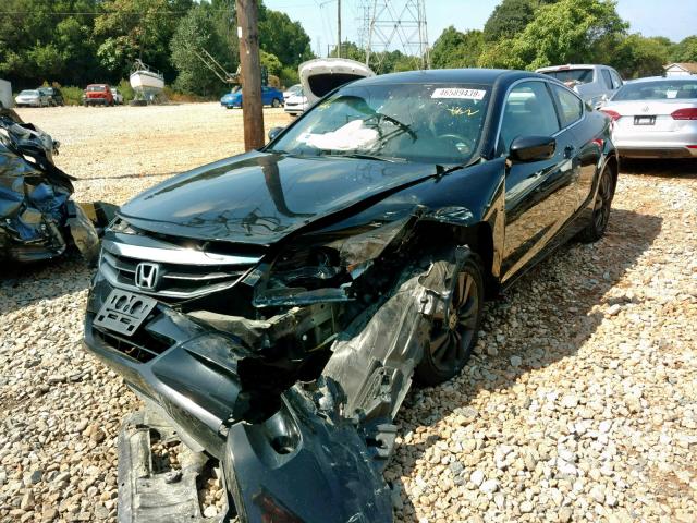 1HGCS1B30CA017806 - 2012 HONDA ACCORD LX BLACK photo 2