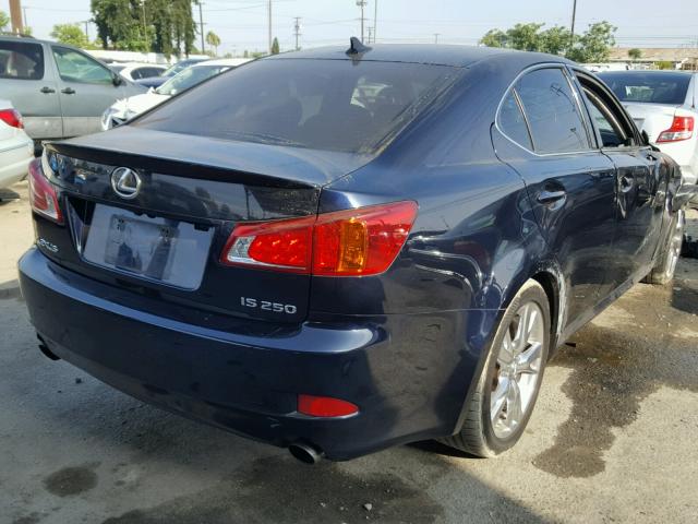 JTHBK262395105430 - 2009 LEXUS IS 250 BLUE photo 4