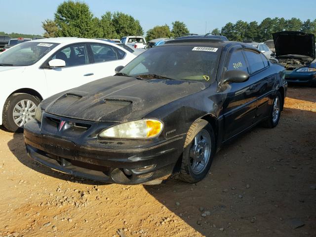 1G2NW52E43C268650 - 2003 PONTIAC GRAND AM G BLACK photo 2