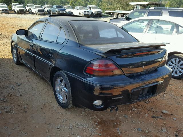 1G2NW52E43C268650 - 2003 PONTIAC GRAND AM G BLACK photo 3