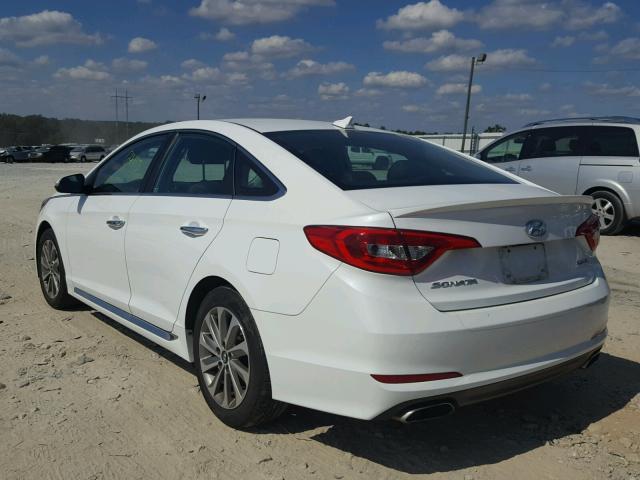 5NPE34AFXGH267599 - 2016 HYUNDAI SONATA SPO WHITE photo 3