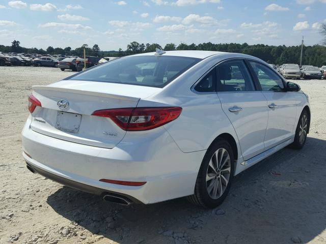 5NPE34AFXGH267599 - 2016 HYUNDAI SONATA SPO WHITE photo 4