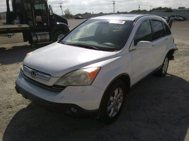 JHLRE38727C028017 - 2007 HONDA CR-V EXL WHITE photo 2