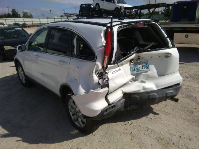 JHLRE38727C028017 - 2007 HONDA CR-V EXL WHITE photo 3