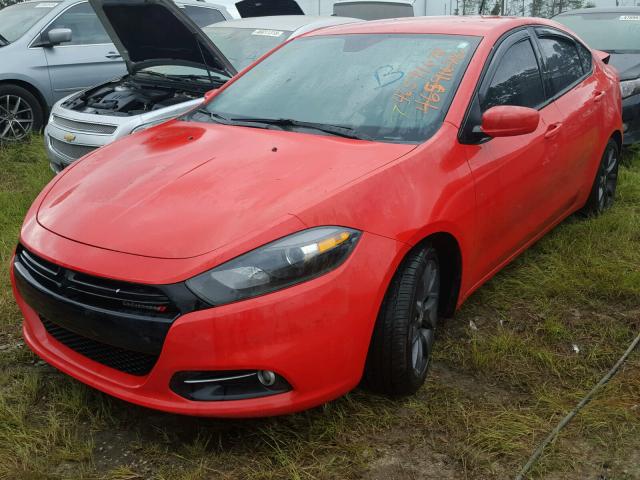 1C3CDFBB4GD643767 - 2016 DODGE DART SXT ORANGE photo 2