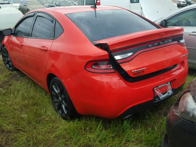 1C3CDFBB4GD643767 - 2016 DODGE DART SXT ORANGE photo 3