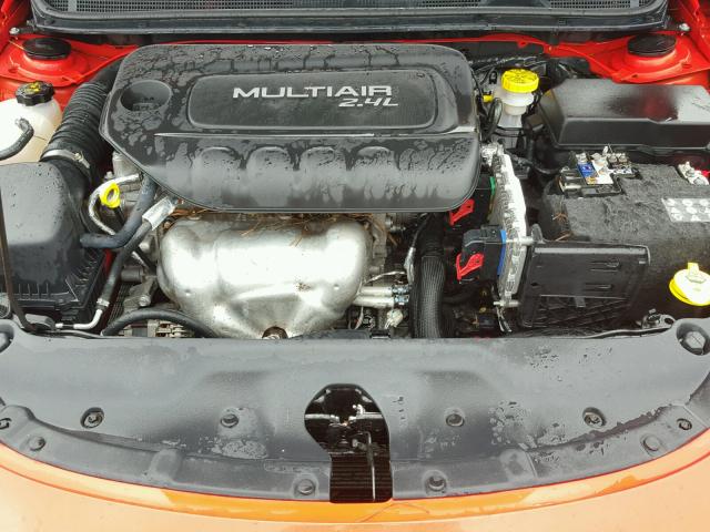 1C3CDFBB4GD643767 - 2016 DODGE DART SXT ORANGE photo 7