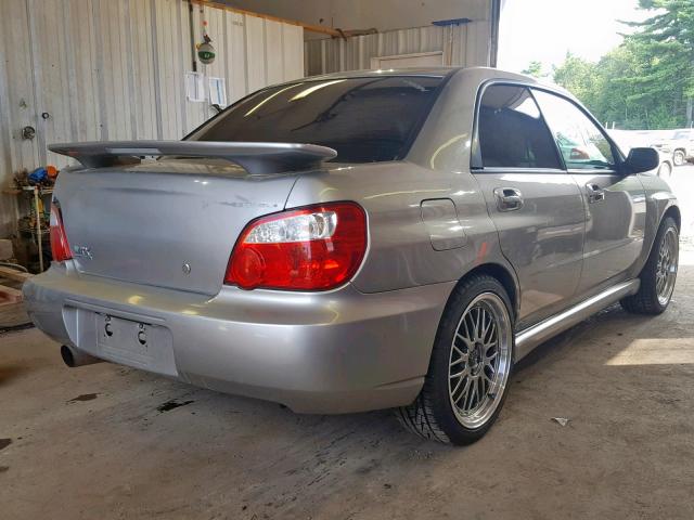 JF1GD29645H518715 - 2005 SUBARU IMPREZA WR SILVER photo 4