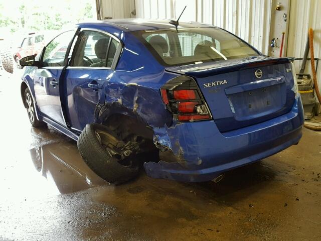 3N1AB6AP8CL756456 - 2012 NISSAN SENTRA 2.0 BLUE photo 3