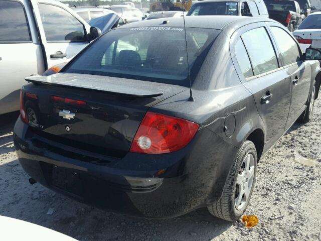 1G1AL58F387272443 - 2008 CHEVROLET COBALT LT BLACK photo 4