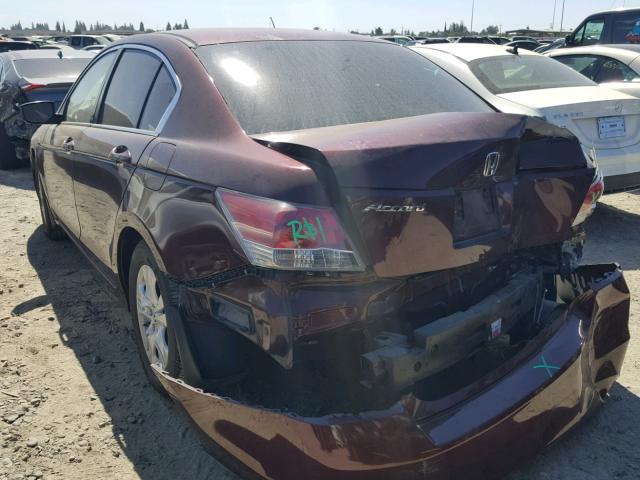 1HGCP264X9A078938 - 2009 HONDA ACCORD LXP BURGUNDY photo 3