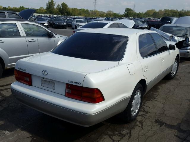 JT8BH22F9T0066306 - 1996 LEXUS LS 400 WHITE photo 4