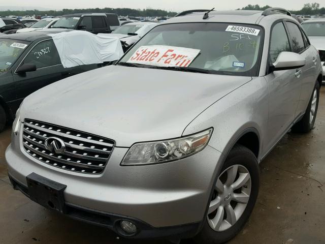 JNRAS08W95X215284 - 2005 INFINITI FX35 SILVER photo 2