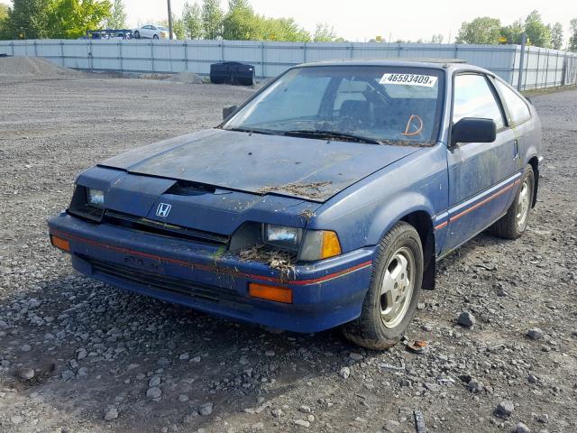 JHMAF5336FS039340 - 1985 HONDA CIVIC 1500 BLUE photo 2