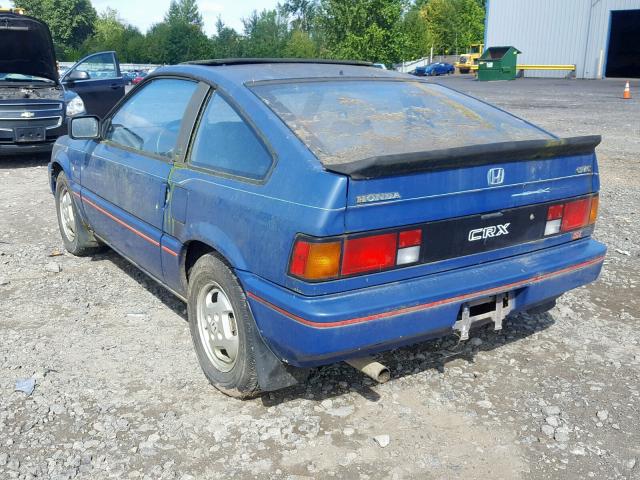 JHMAF5336FS039340 - 1985 HONDA CIVIC 1500 BLUE photo 3