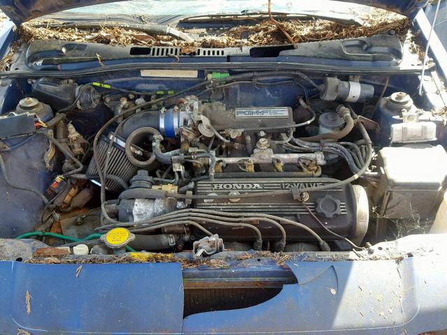 JHMAF5336FS039340 - 1985 HONDA CIVIC 1500 BLUE photo 7