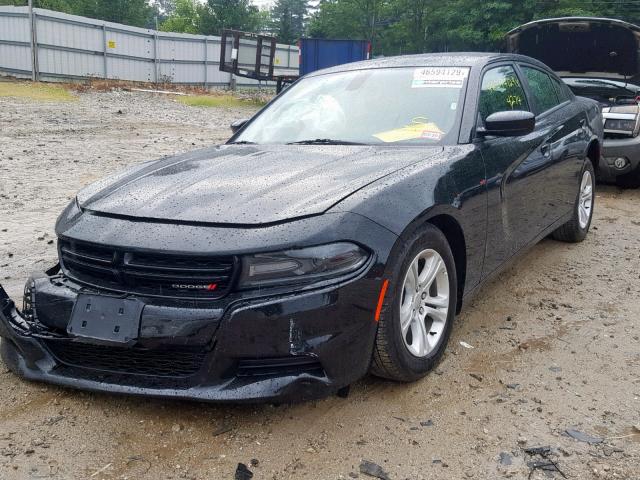 2C3CDXBG5KH644584 - 2019 DODGE CHARGER SX BLACK photo 2