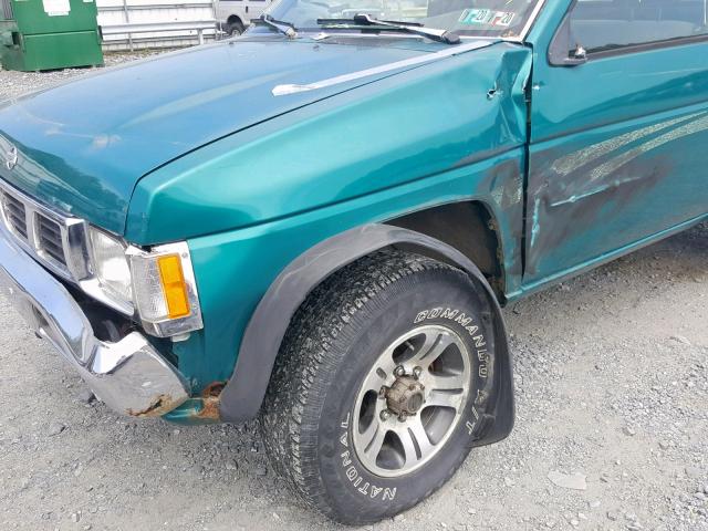 1N6SD11YXTC377121 - 1996 NISSAN TRUCK XE GREEN photo 9