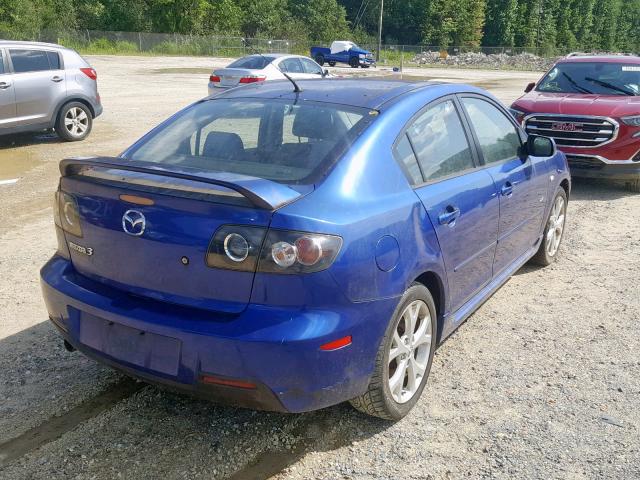 JM1BK323471616512 - 2007 MAZDA 3 S BLUE photo 4