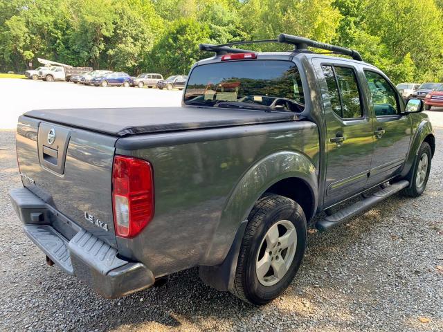 1N6AD07W36C445243 - 2006 NISSAN FRONTIER C GRAY photo 4