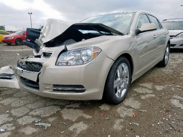 1G1ZC5E08CF218332 - 2012 CHEVROLET MALIBU 1LT GOLD photo 2