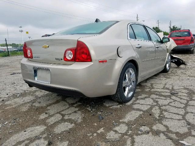 1G1ZC5E08CF218332 - 2012 CHEVROLET MALIBU 1LT GOLD photo 4