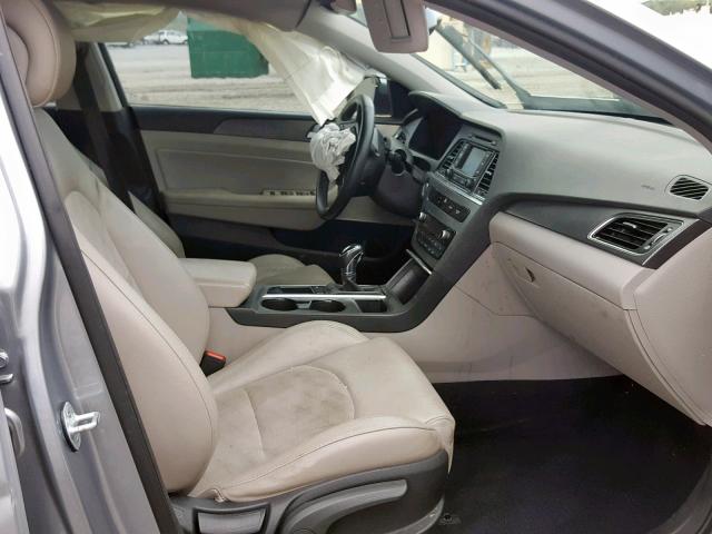 5NPE34AF5FH074873 - 2015 HYUNDAI SONATA SPO SILVER photo 5