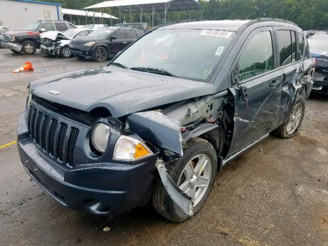 1J8FF47W47D265591 - 2007 JEEP COMPASS BLUE photo 2