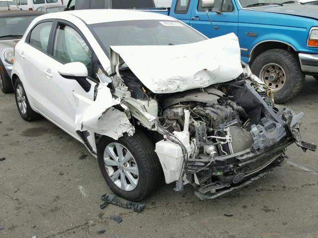 KNADN5A31D6169372 - 2013 KIA RIO EX WHITE photo 1