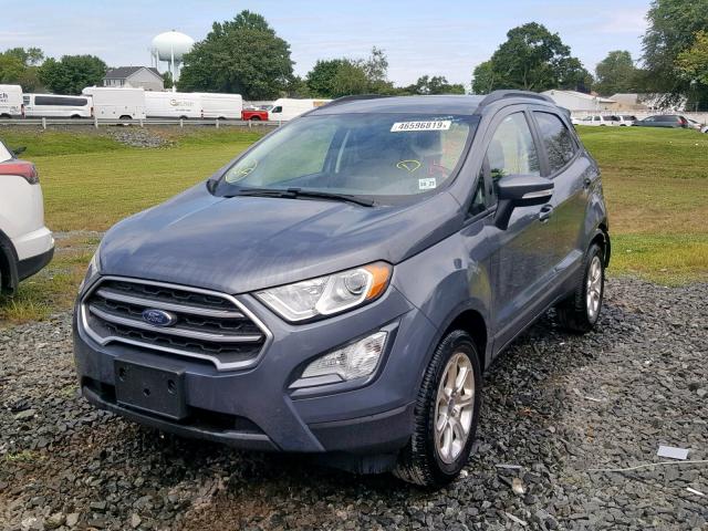 MAJ6P1ULXJC228044 - 2018 FORD ECOSPORT S GRAY photo 2