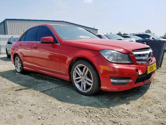 WDDGF4HB9DR268580 - 2013 MERCEDES-BENZ C 250 RED photo 1