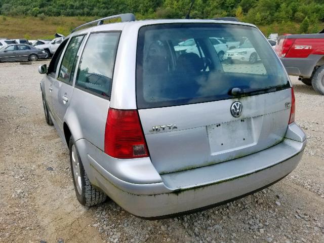 WVWSP61J03W097667 - 2003 VOLKSWAGEN JETTA GLS SILVER photo 3