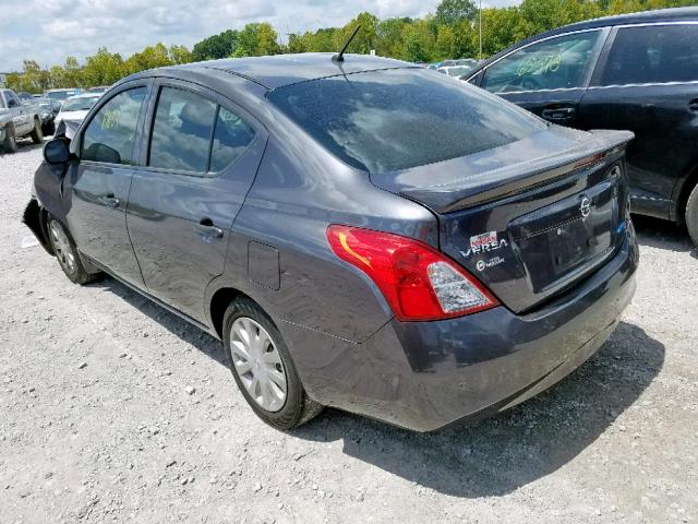 3N1CN7AP5FL831124 - 2015 NISSAN VERSA S GRAY photo 3