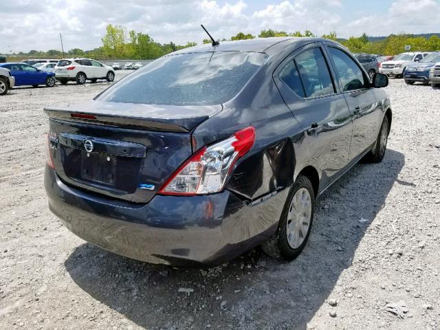 3N1CN7AP5FL831124 - 2015 NISSAN VERSA S GRAY photo 4