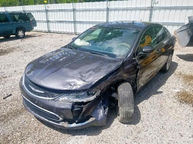 1C3CCCAB7GN133314 - 2016 CHRYSLER 200 LIMITE GRAY photo 2