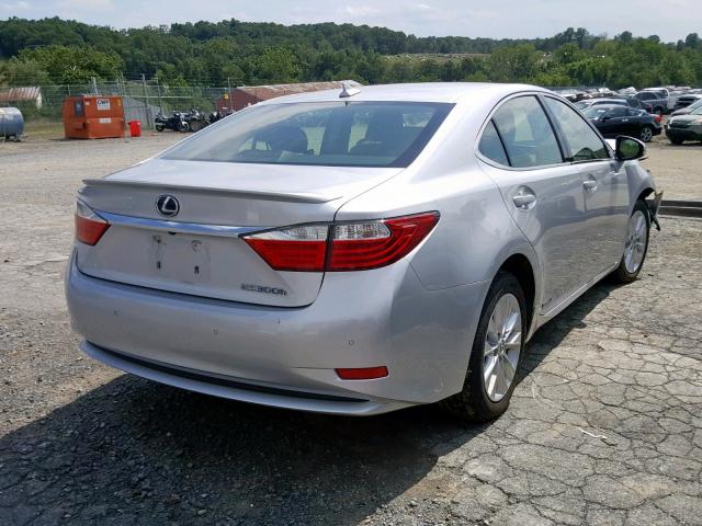 JTHBW1GG9E2072776 - 2014 LEXUS ES 300H SILVER photo 4