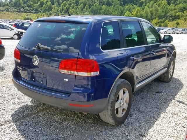 WVGZG77L16D005507 - 2006 VOLKSWAGEN TOUAREG 3. BLUE photo 4