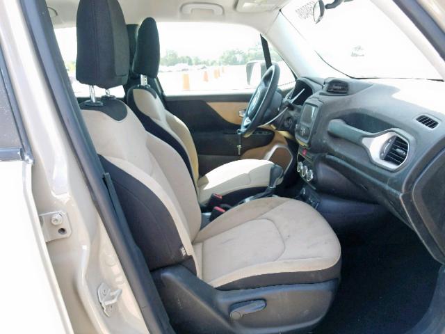 ZACCJBAT9FPB30988 - 2015 JEEP RENEGADE S 棕色 照片 5