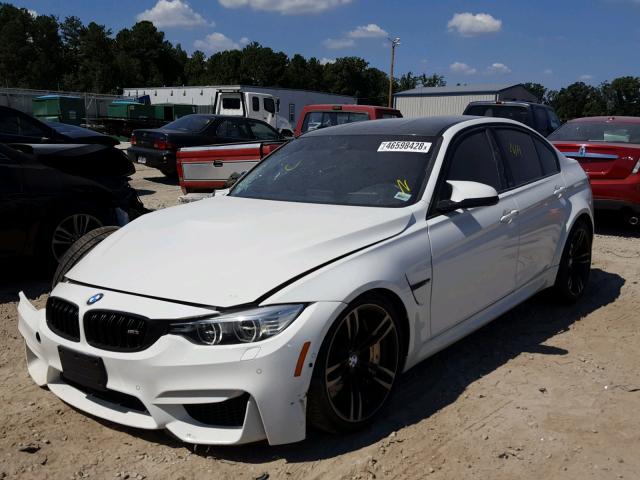 WBS8M9C54H5G42167 - 2017 BMW M3 WHITE photo 2