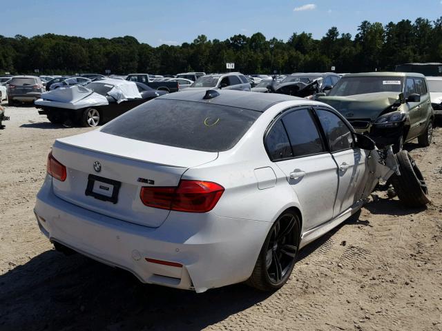 WBS8M9C54H5G42167 - 2017 BMW M3 WHITE photo 4